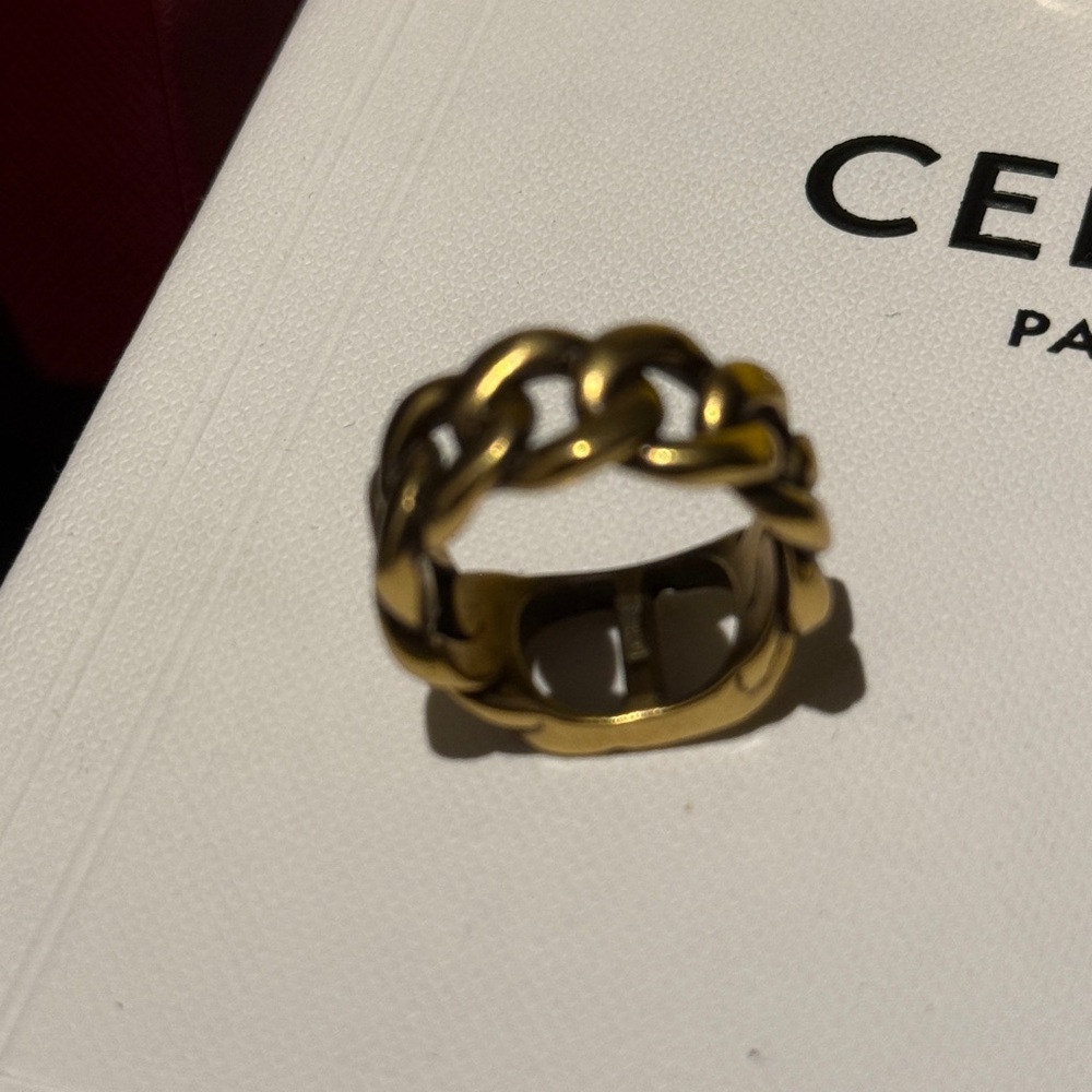 Dior Gold Chain Ring - Picture 3 of 3